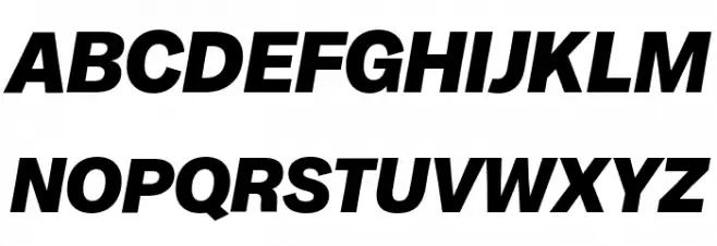 Milligram Trial Extrabold Italic Polices MAJUSCULES