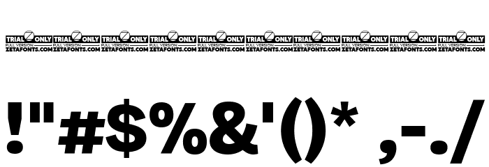 Milligram Trial Extrabold Font OTHER CHARS