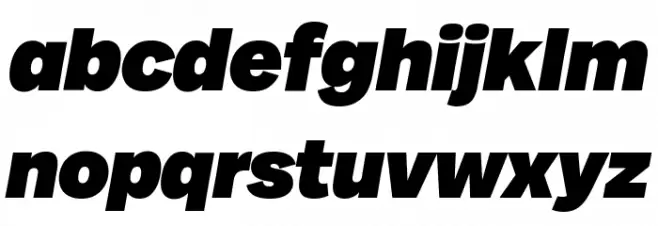 Milligram Trial Heavy Italic Font Litere mici