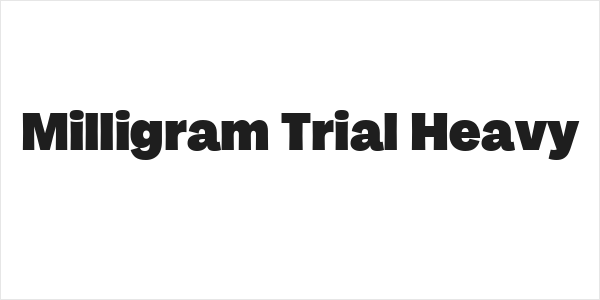 Milligram Trial Heavy Logo