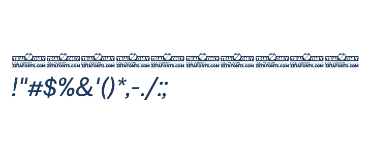 Milligram Trial Italic Other Characters