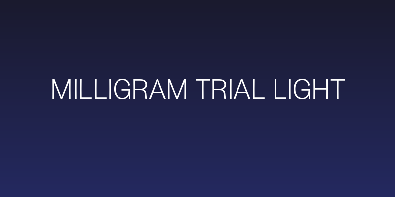Milligram Trial Light Social Header