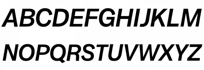 Milligram Trial Medium Italic フォント 大文字