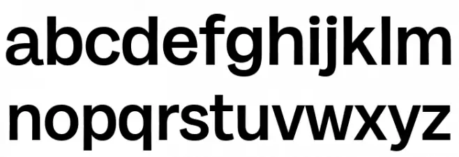 Milligram Trial Medium Font LOWERCASE