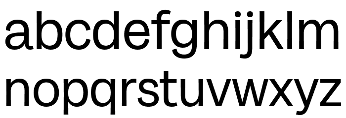 Milligram Trial Regular Font LOWERCASE