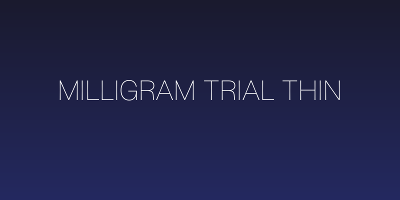 Milligram Trial Thin Social Header
