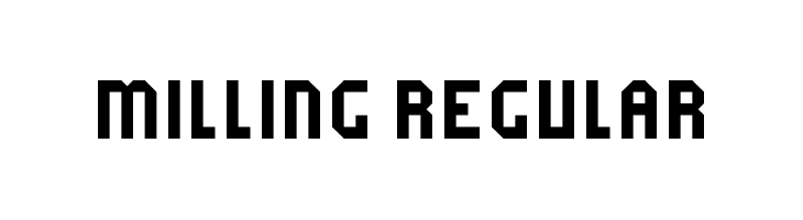 Milling Regular  Frei Schriftart Herunterladen