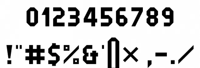 Milling Regular Font Alte caractere