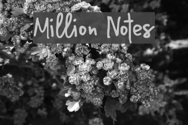 Million Notes Font examples