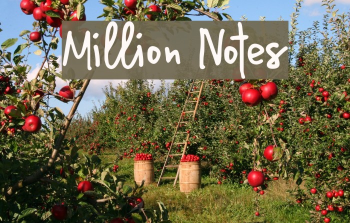 Million Notes Font examples
