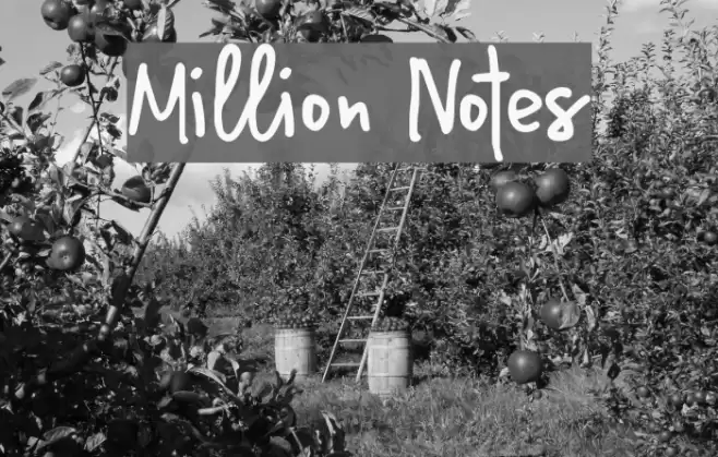 Million Notes Font examples