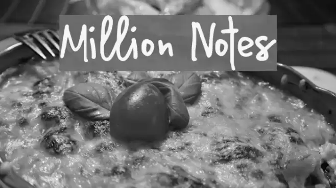 Million Notes Font examples