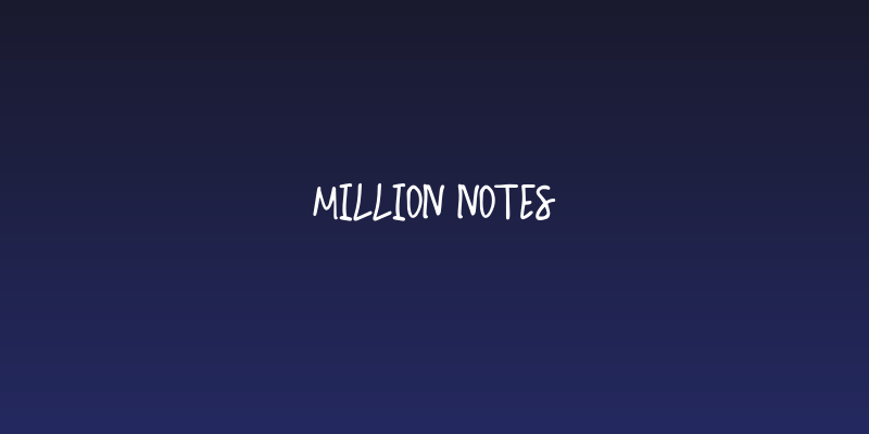 Million Notes Social Header