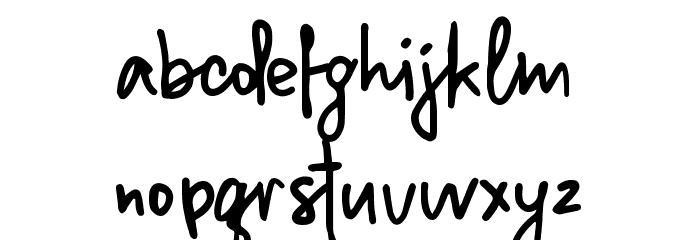 Million Notes Font LOWERCASE