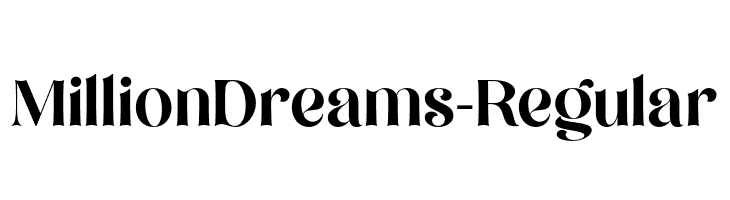 MillionDreams-Regular  Fuentes Gratis Descargar