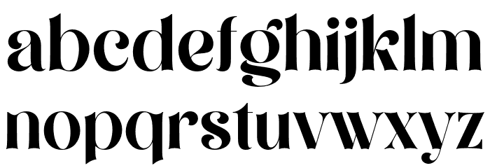 MillionDreams-Regular Font LOWERCASE