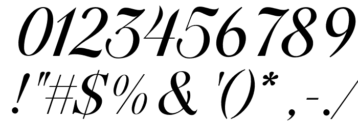 MillionHarmony-Regular Font OTHER CHARS