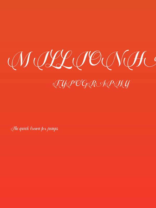 MillionHarmony-Regular Poster