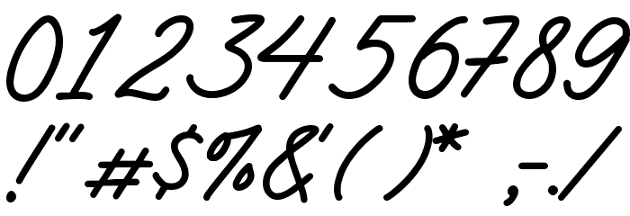 Millions Journey Script Demo Font OTHER CHARS