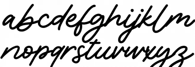 Millions Journey Script Demo 字体 小写