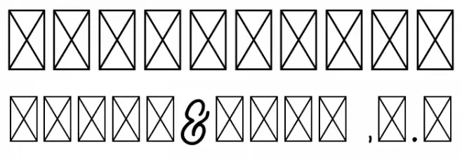 Milloris Diary Font OTHER CHARS