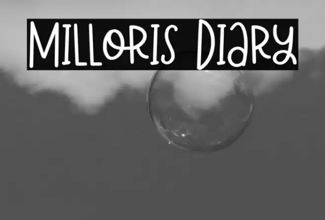Milloris Diary Font examples