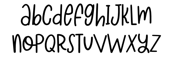 Milloris Diary Font LOWERCASE