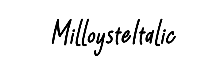 Milloyste Italic Font