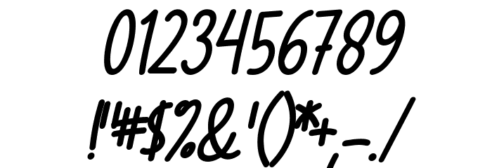 Milloyste Italic Font OTHER CHARS