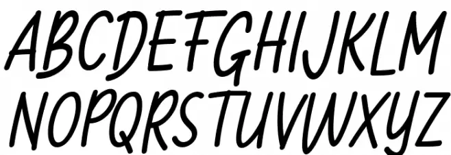 Milloyste Italic Caratteri MAIUSCOLE
