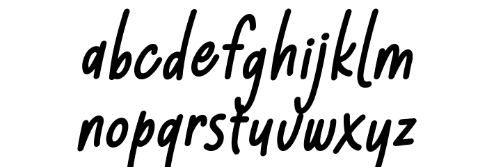 Milloyste Italic Font LOWERCASE