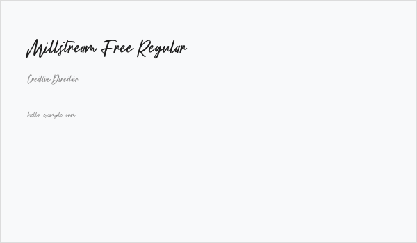 Millstream Free Regular Business Card