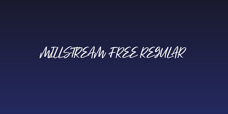 Millstream Free Regular Social Header