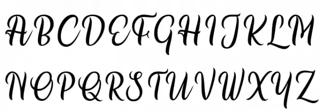 Millythea Schriftart Groß