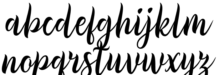Millythea Font LOWERCASE