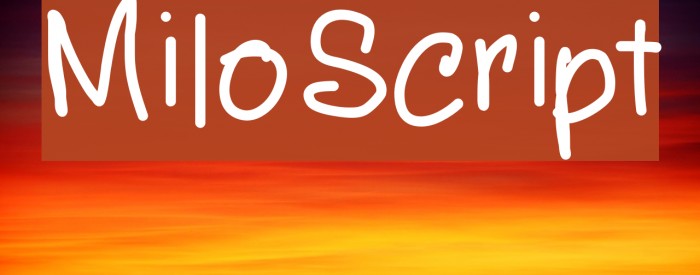 MiloScript Font examples