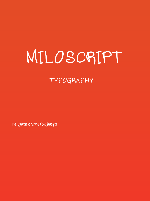 MiloScript Poster