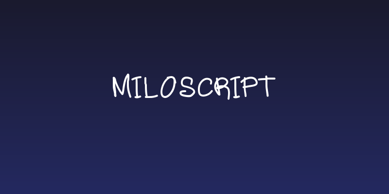 MiloScript Social Header