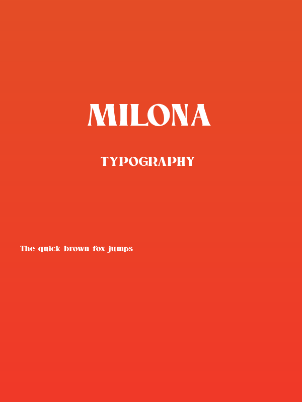 Milona Poster