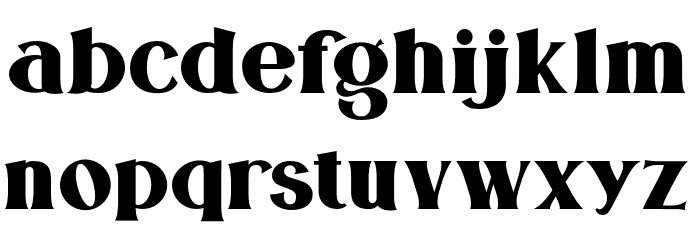 Milona Font LOWERCASE