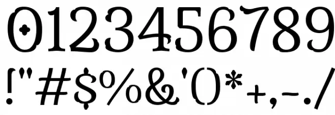 Milonga Font OTHER CHARS