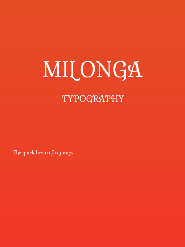 Milonga Poster