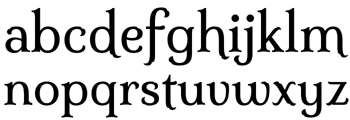 Milonga Font LOWERCASE