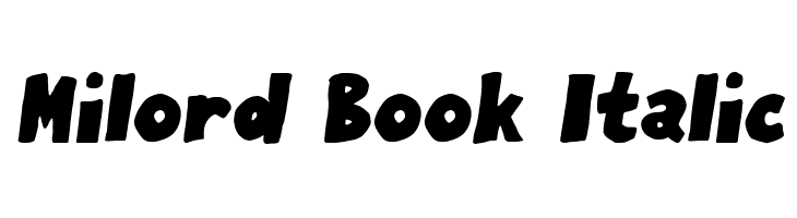 Milord Book Italic  les polices de caractères gratuit tlcharger