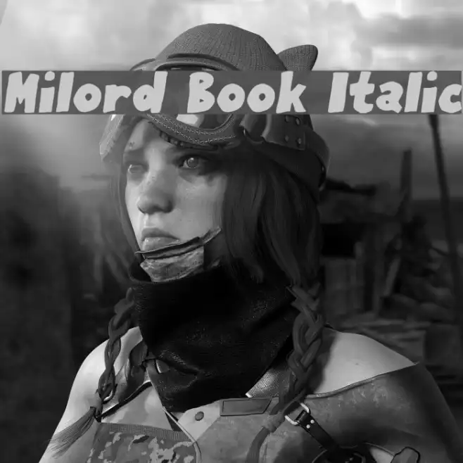 Milord Book Italic Example 3