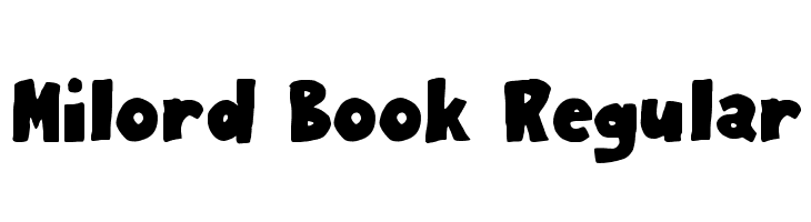 Milord Book Regular Шрифта