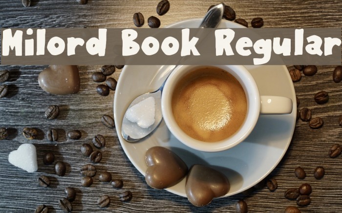 Milord Book Regular Font examples