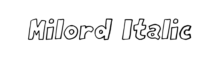 Milord Italic  免费字体下载