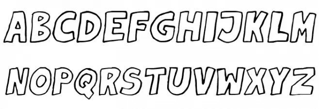 Milord Italic フォント 大文字