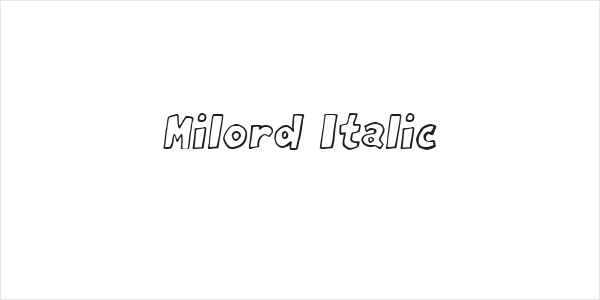 Milord Italic Logo